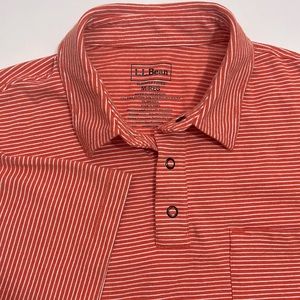 LL Bean Allagash Pima Cotton Blend Polo, M